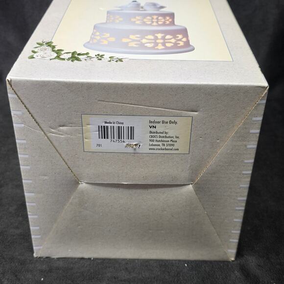 Cracker Barrell Love Birds Layered Wedding Cake Accent Light Home Decor - Picture 9 of 10